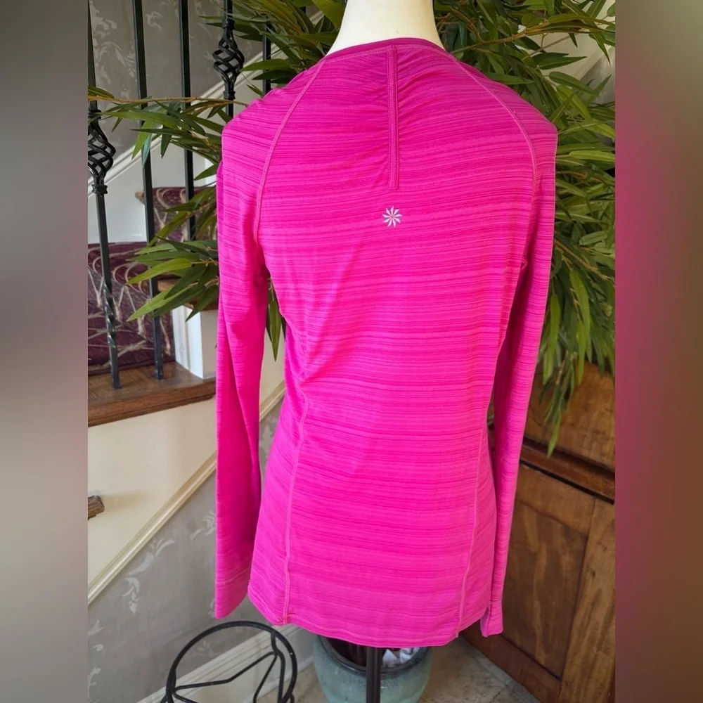 Athleta Women's Pacifica UPF Shirt Long Sleeve hot, pink size medium - Picture 7 of 13
